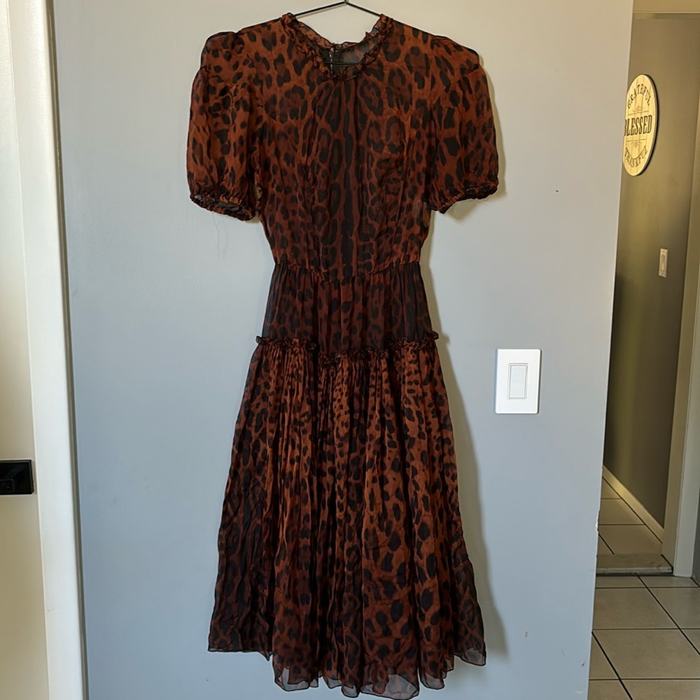vintage leopard dress
